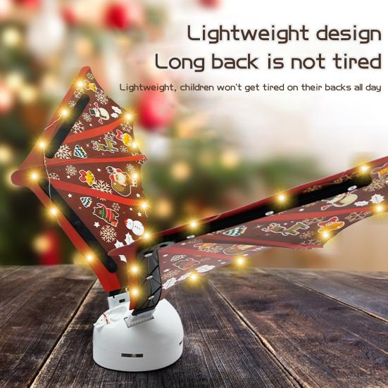 Электрические крылья феи для девочек, светящиеся движущиеся крылья бабочки